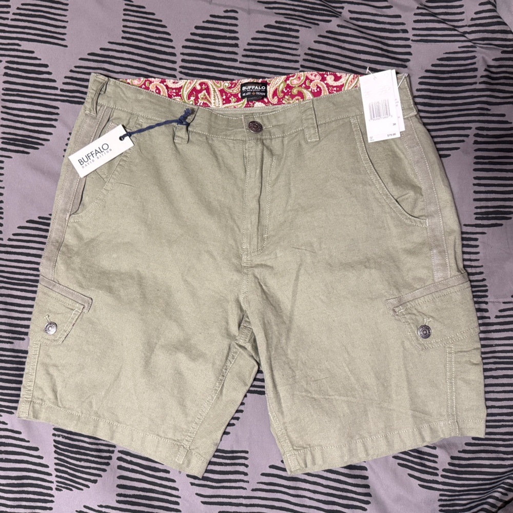 Buffalo David Bitton Havane Army Green Shorts